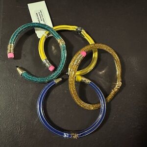 Betsey Johnson Multicolor Pencil Bracelets NWOT